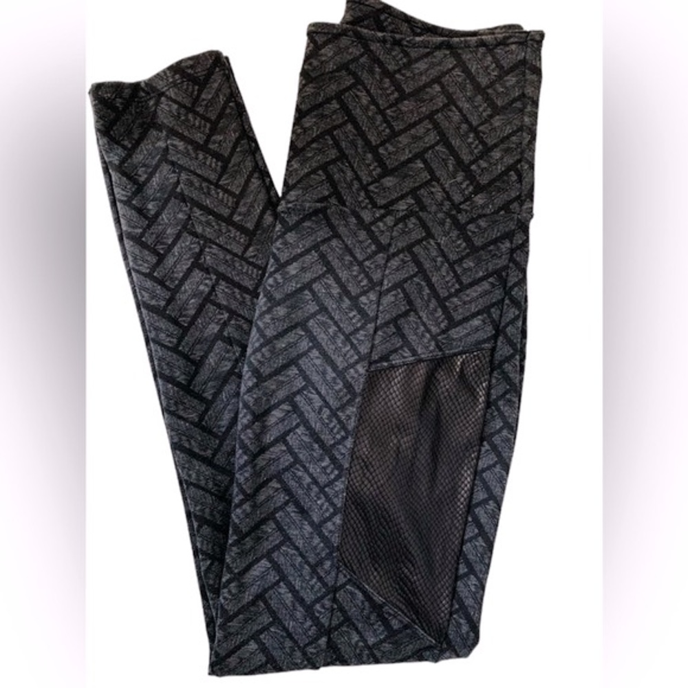 RITCHI Black Geometric Pattern Jeggings - Size XS/SM